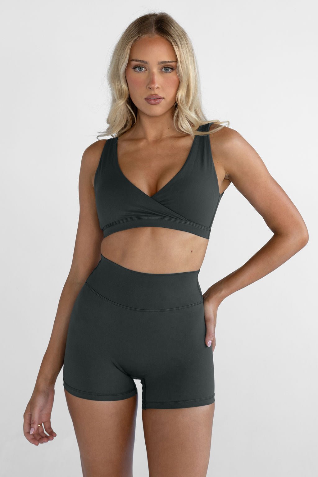 4" Sculpt Bike Shorts - Deep Forrest - LEELO ACTIVE