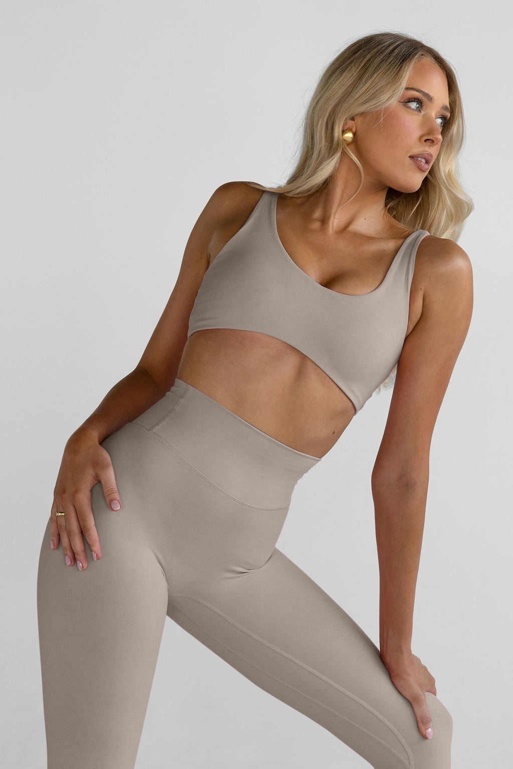 Classic Full Length Leggings - Latte - LEELO ACTIVE