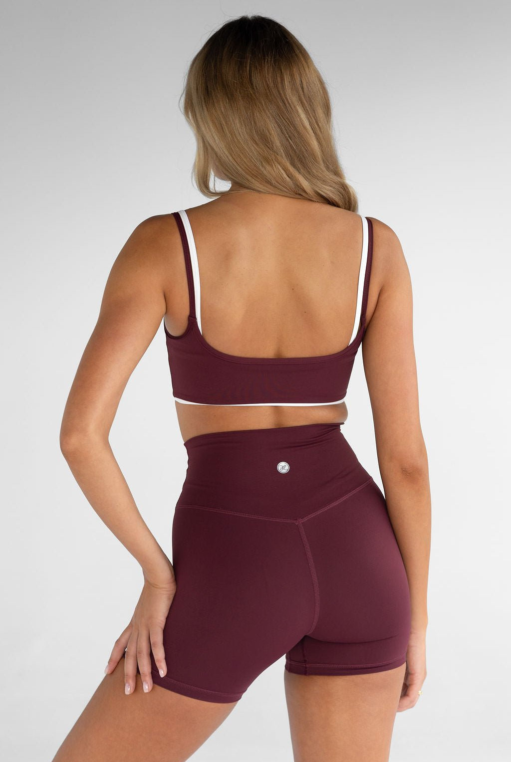 Double Layer Crop - Cherry Cola (pre - order) - LEELO ACTIVE