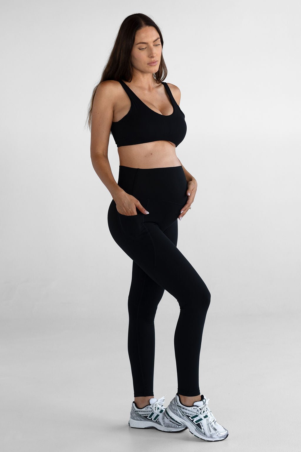 Full Length Pocket Leggings - Black - LEELO ACTIVE