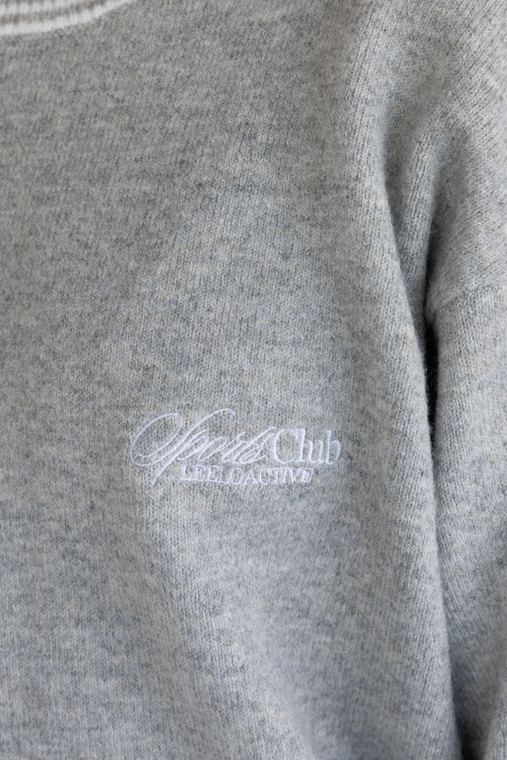 Knit Sports Club Sweater - Heather Grey - LEELO ACTIVE