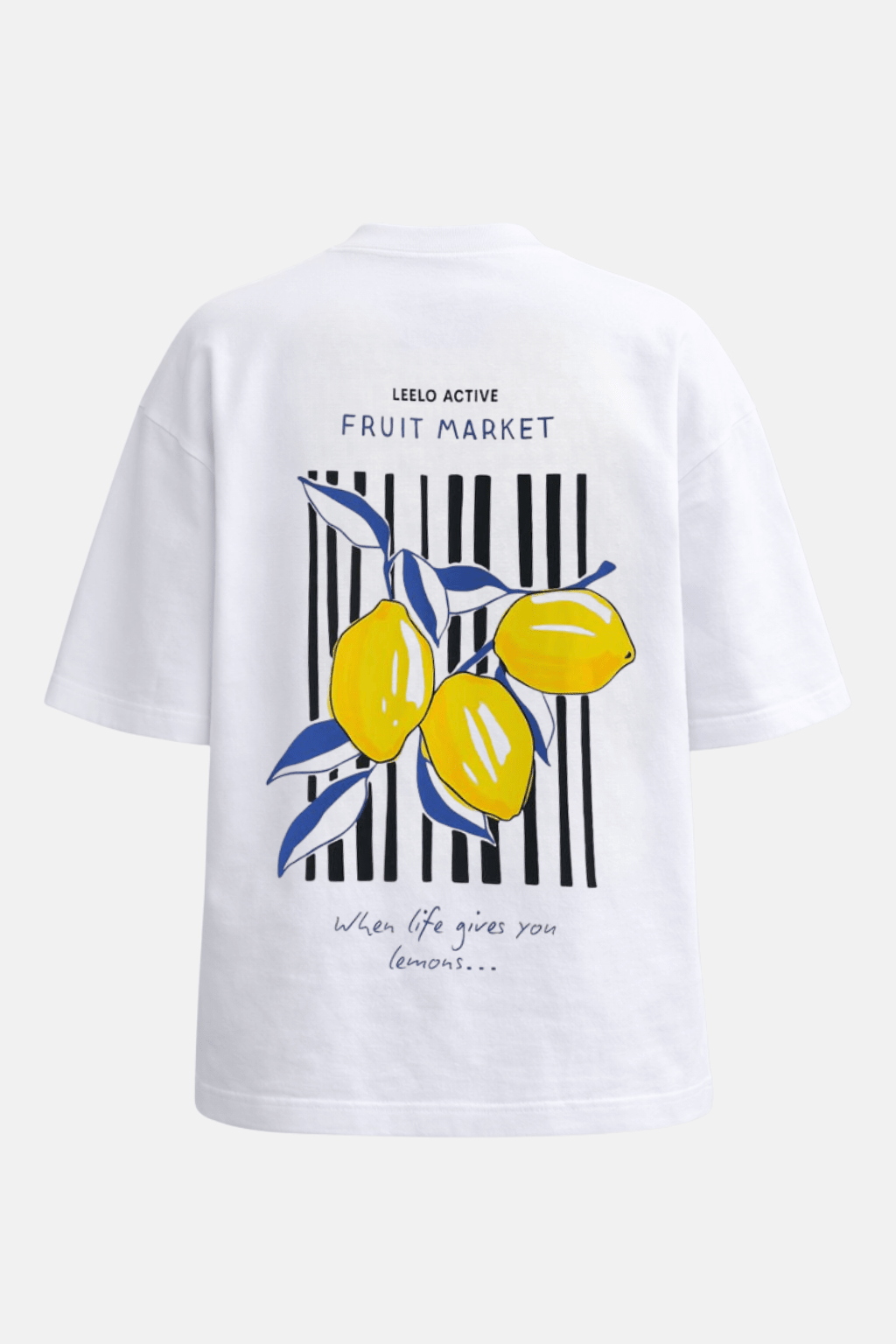Lemon Fruit Market Tee - White - LEELO ACTIVE