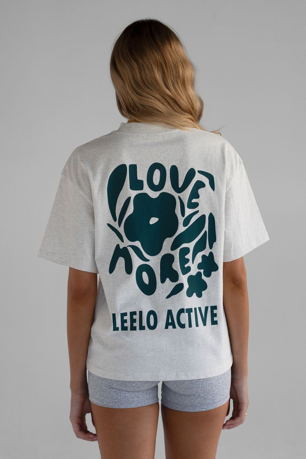 Love More Tee - Oatmeal - LEELO ACTIVE