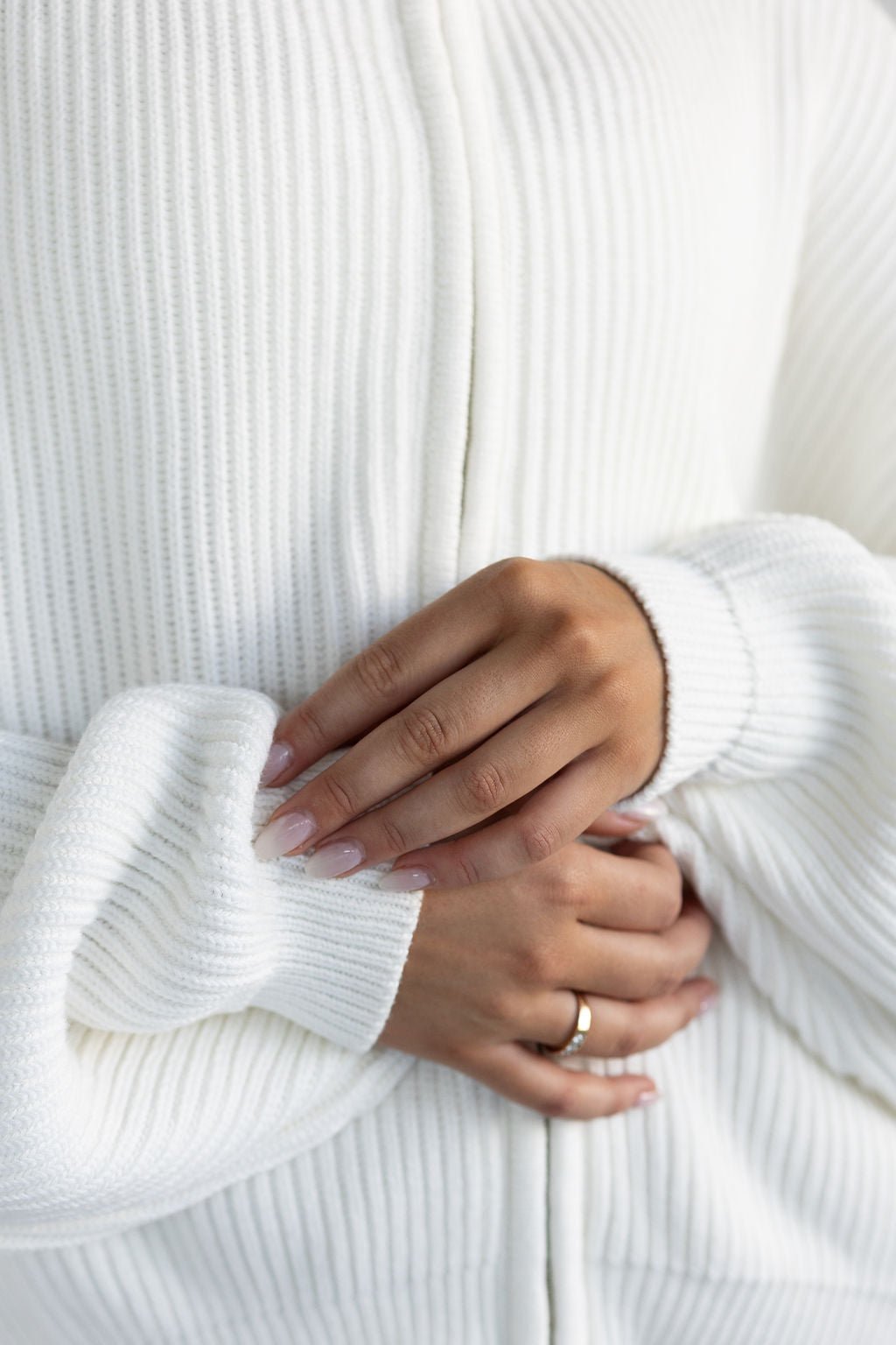 Natural Knit Bomber Jacket - Cream (COMING SOON) - LEELO ACTIVE