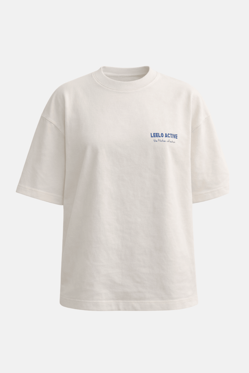 Pilates Collection Boyfriend Tee - French Vanilla - LEELO ACTIVE