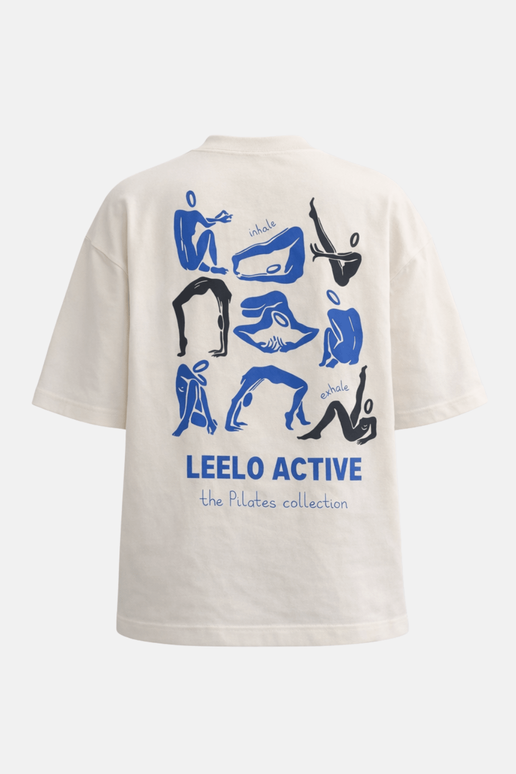 Pilates Collection Boyfriend Tee - French Vanilla - LEELO ACTIVE