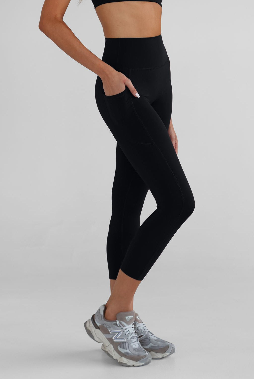 SCULPT 7/8 Pocket Leggings - Black - LEELO ACTIVE