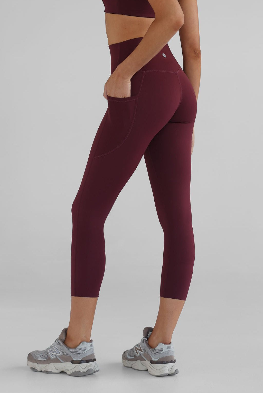 SCULPT 7/8 Pocket Leggings - Cherry Cola - LEELO ACTIVE
