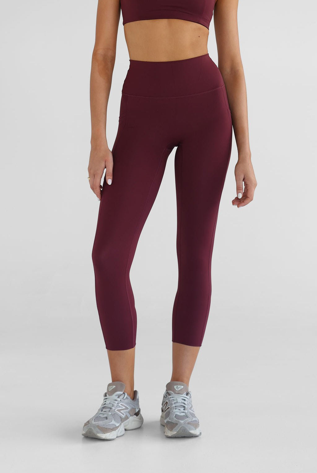 SCULPT 7/8 Pocket Leggings - Cherry Cola - LEELO ACTIVE
