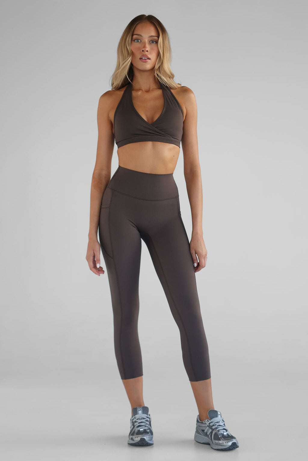 SCULPT 7/8 Pocket Leggings - Dark Chocolate - LEELO ACTIVE