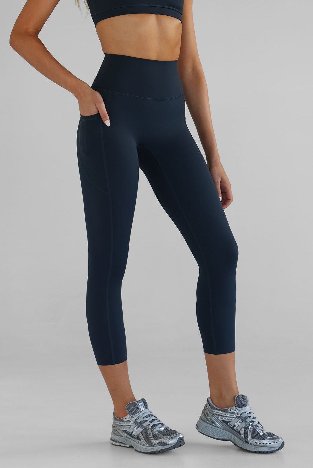 SCULPT 7/8 Pocket Leggings - Navy - LEELO ACTIVE