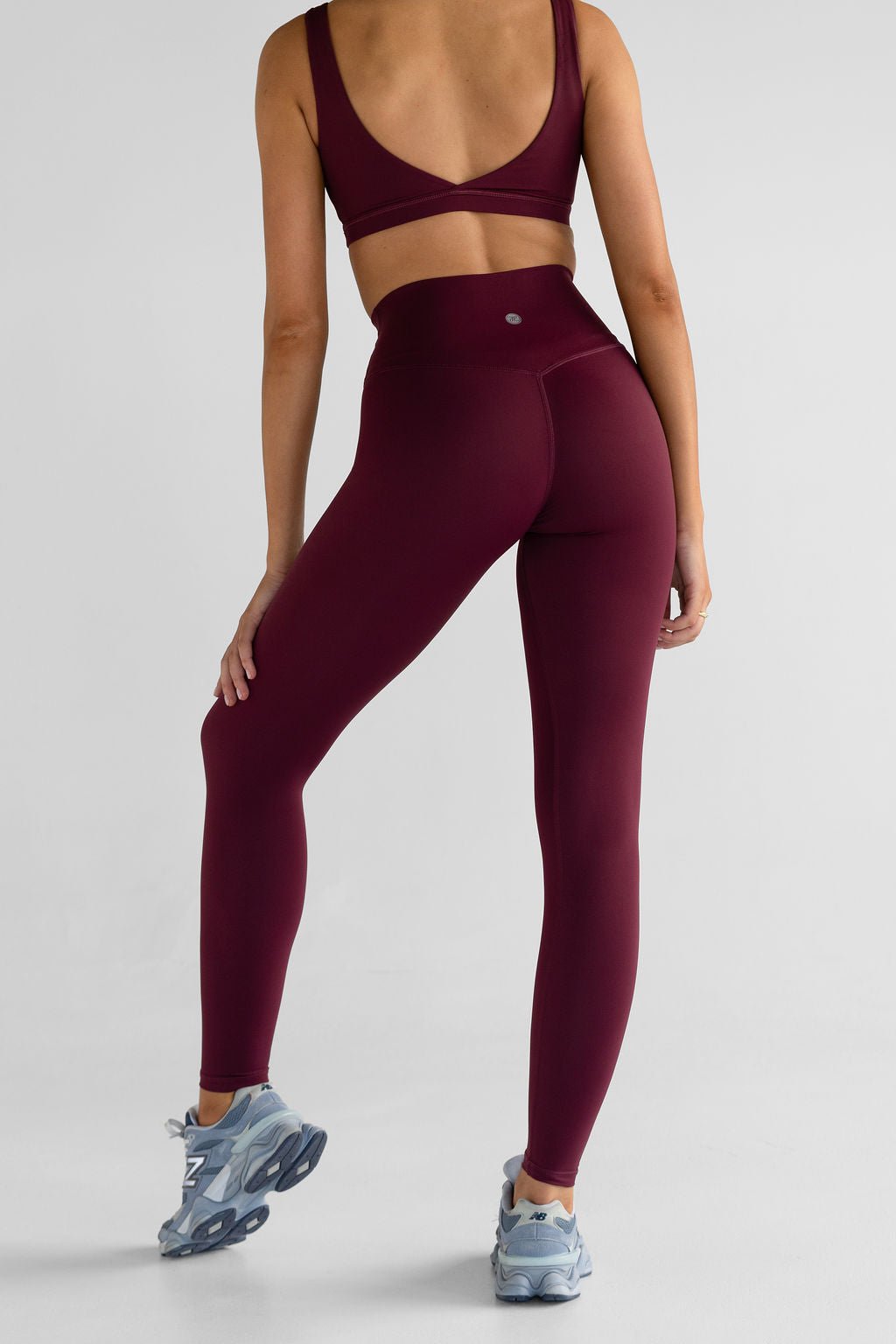 SCULPT Full Length Leggings - Cherry Cola - LEELO ACTIVE