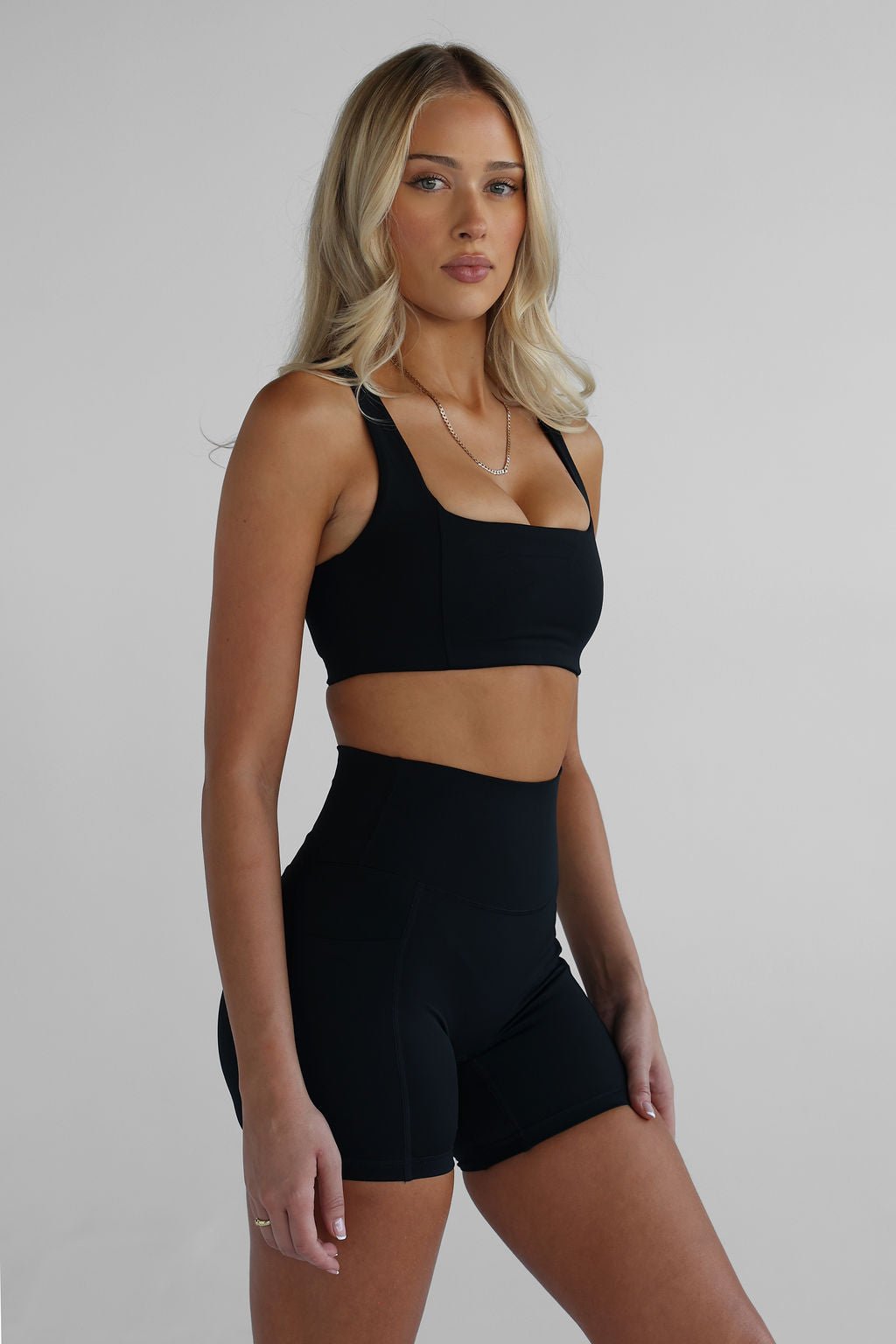 SCULPT Pocket Bike Shorts - Black - LEELO ACTIVE