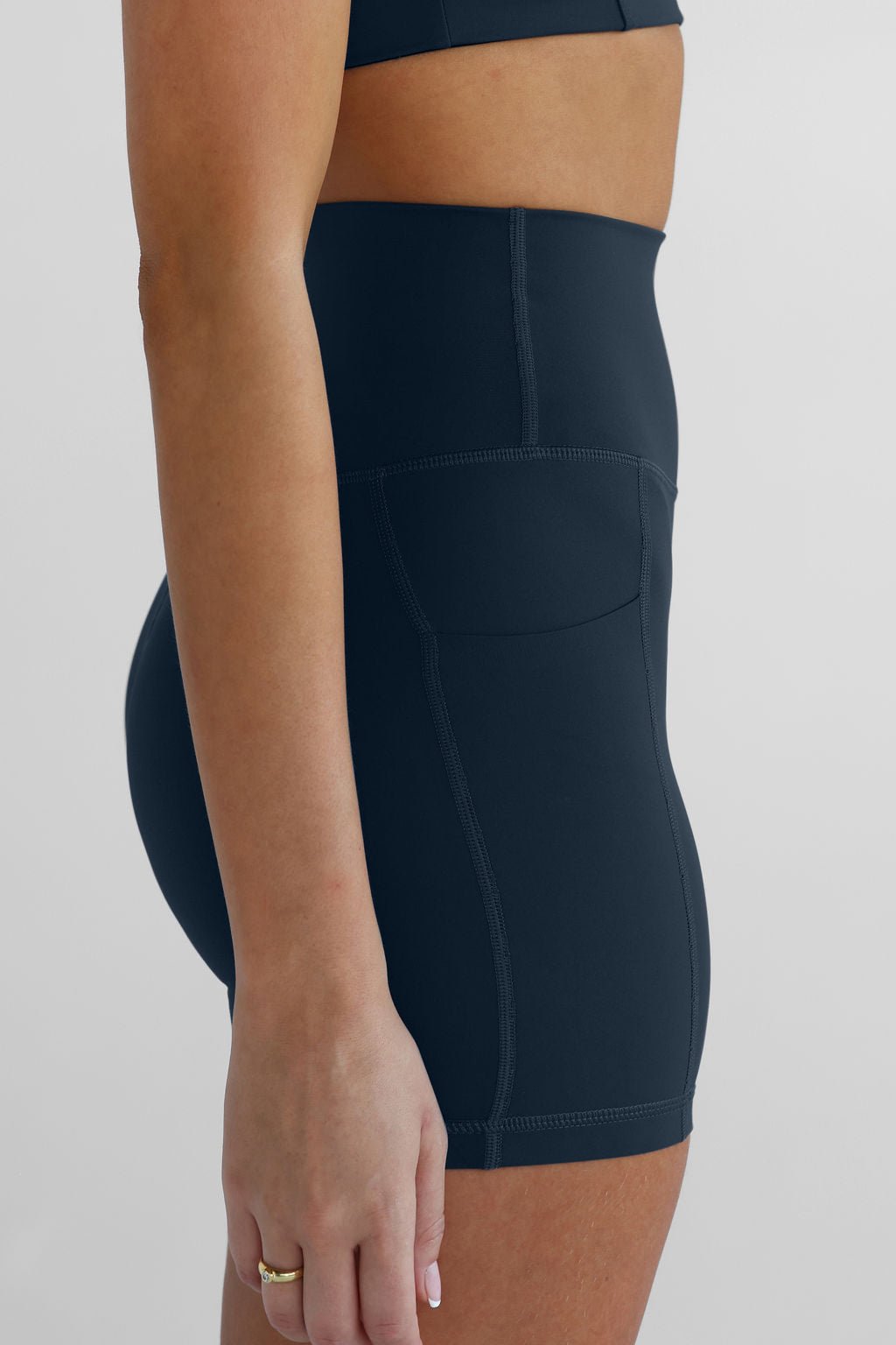 SCULPT Pocket Bike Shorts - Navy - LEELO ACTIVE