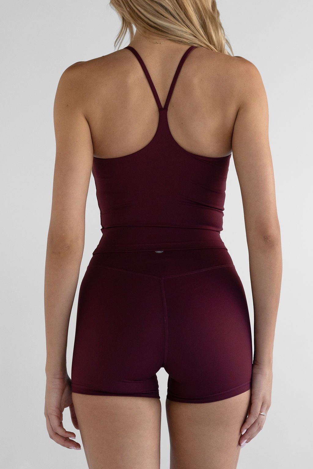SCULPT V Racer Back Tank - Cherry Cola - LEELO ACTIVE