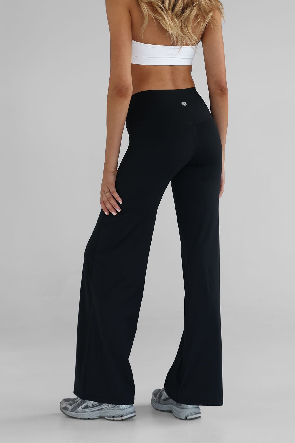 Sculpt Wide Leg Pants - Black - LEELO ACTIVE