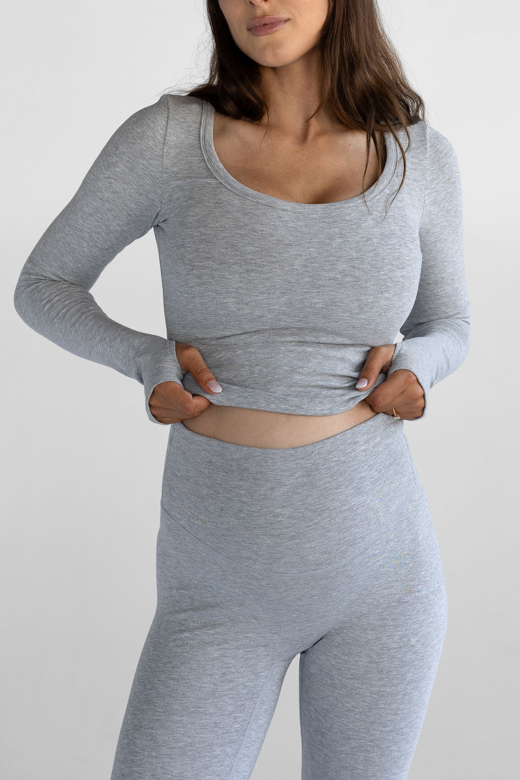 The Lounge Flare - Heather Grey - LEELO ACTIVE