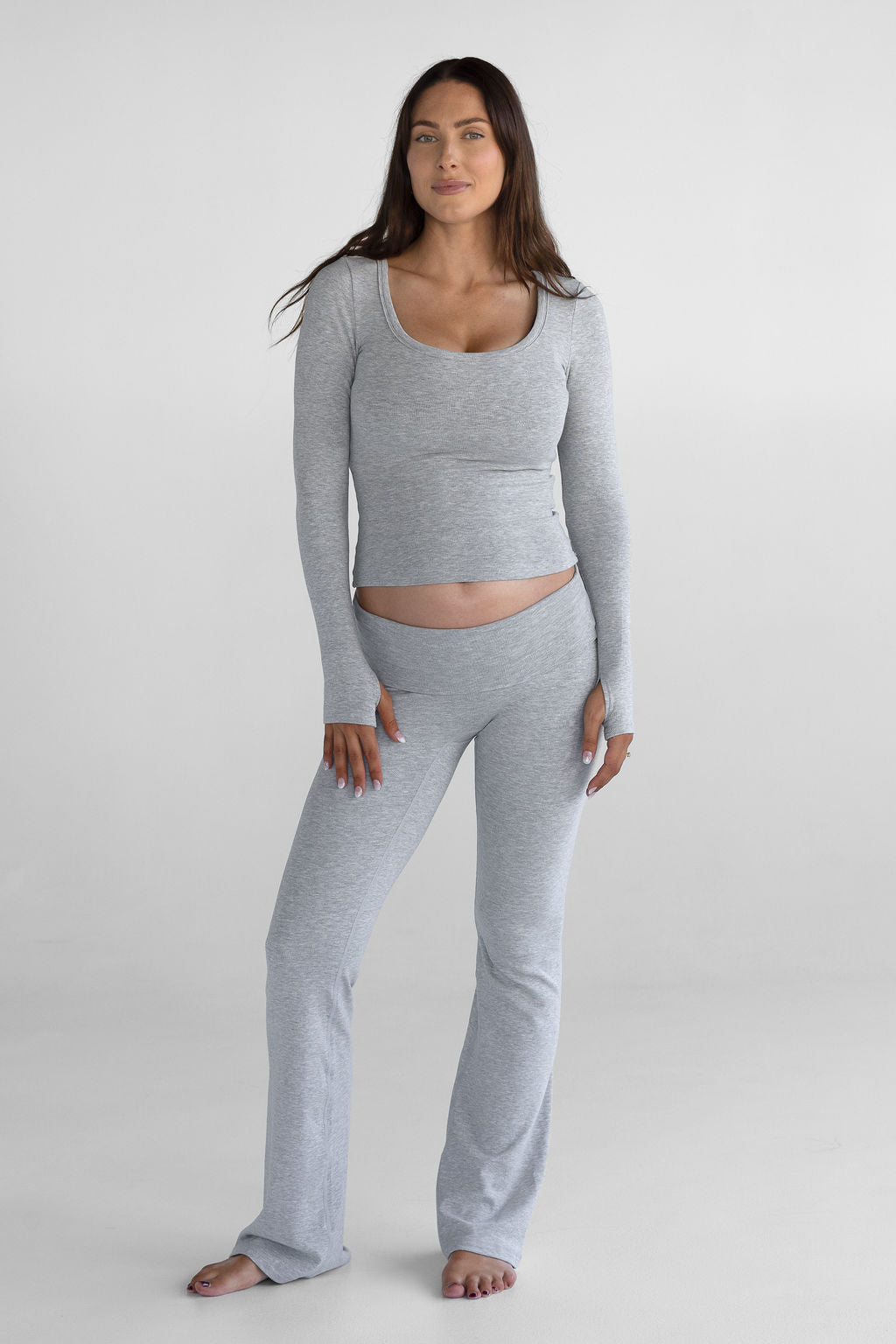 The Lounge Flare - Heather Grey - LEELO ACTIVE
