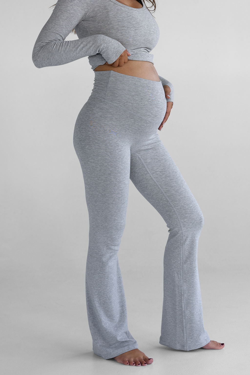 The Lounge Flare - Heather Grey - LEELO ACTIVE