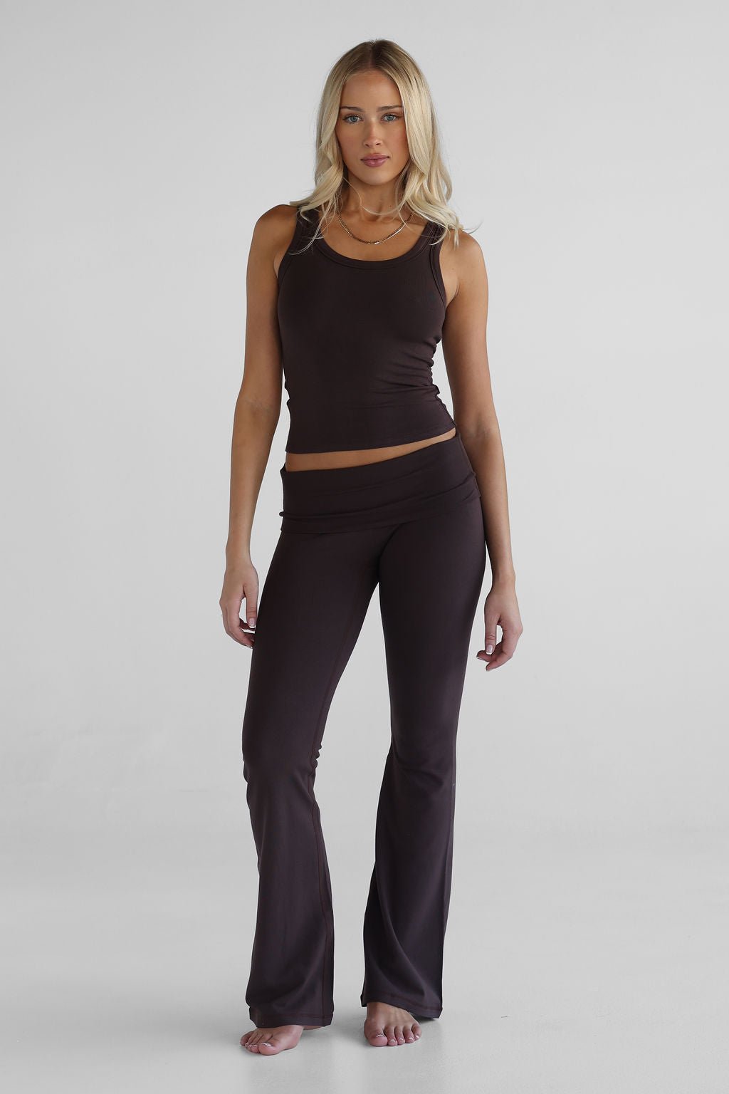 The Lounge Tank - Dark Chocolate - LEELO ACTIVE