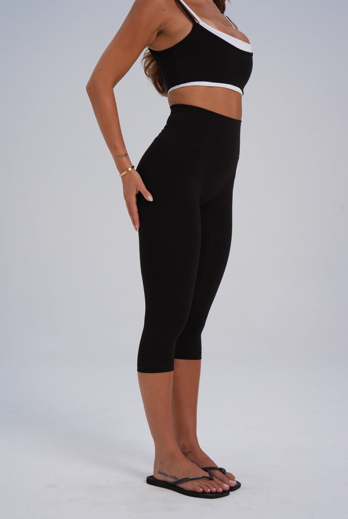 The Organic Cotton Capri - Black (pre-order) - LEELO ACTIVE