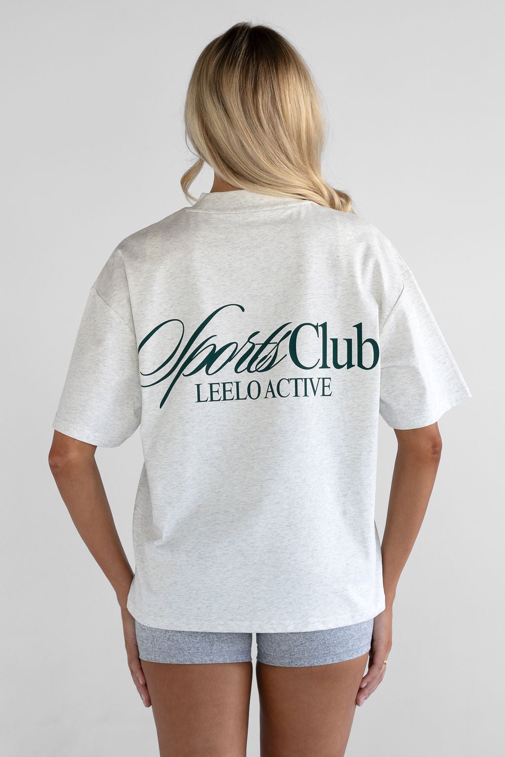 The Sports Club Boyfriend Tee - Oatmeal - LEELO ACTIVE