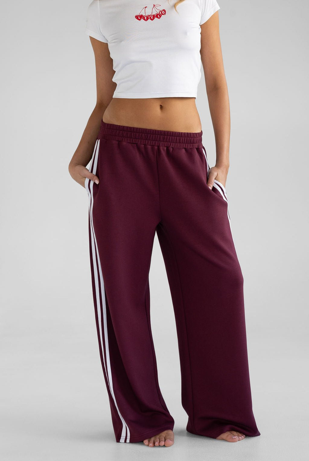 Track Star Pants - Cherry Cola - LEELO ACTIVE