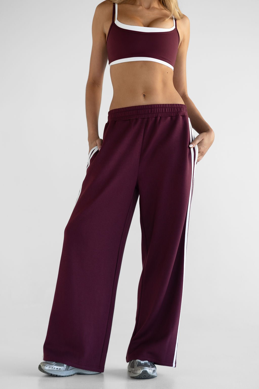 Track Star Pants - Cherry Cola (PRE - ORDER) - LEELO ACTIVE