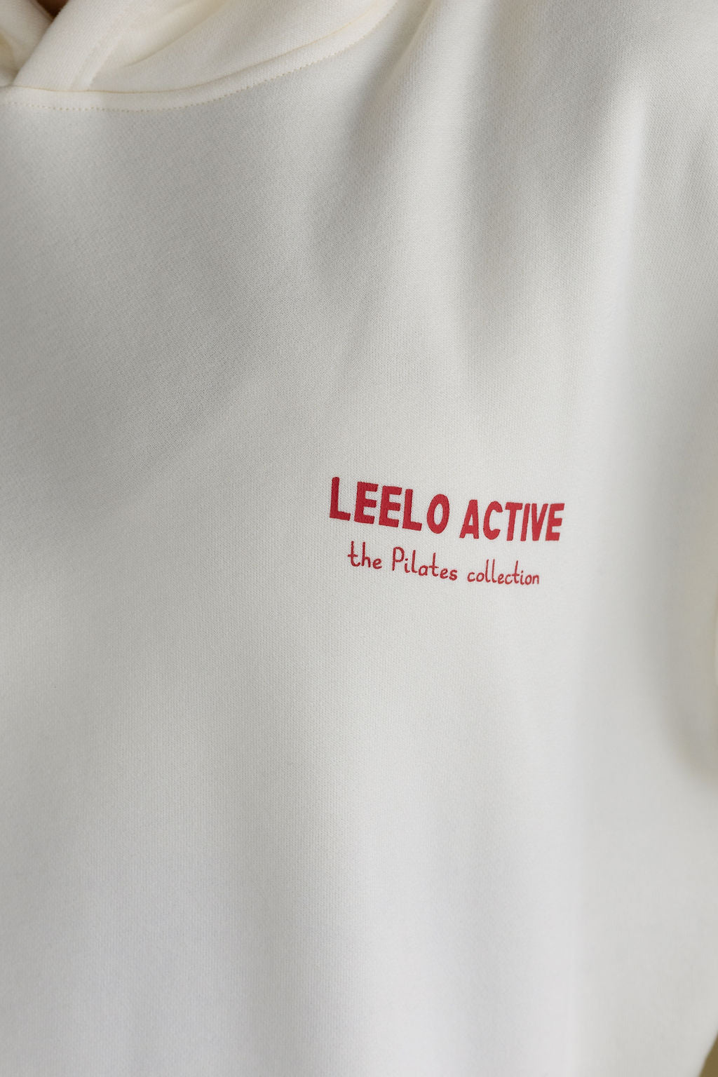V6 Chilli Pilates Collection Hoodie - Cream - LEELO ACTIVE