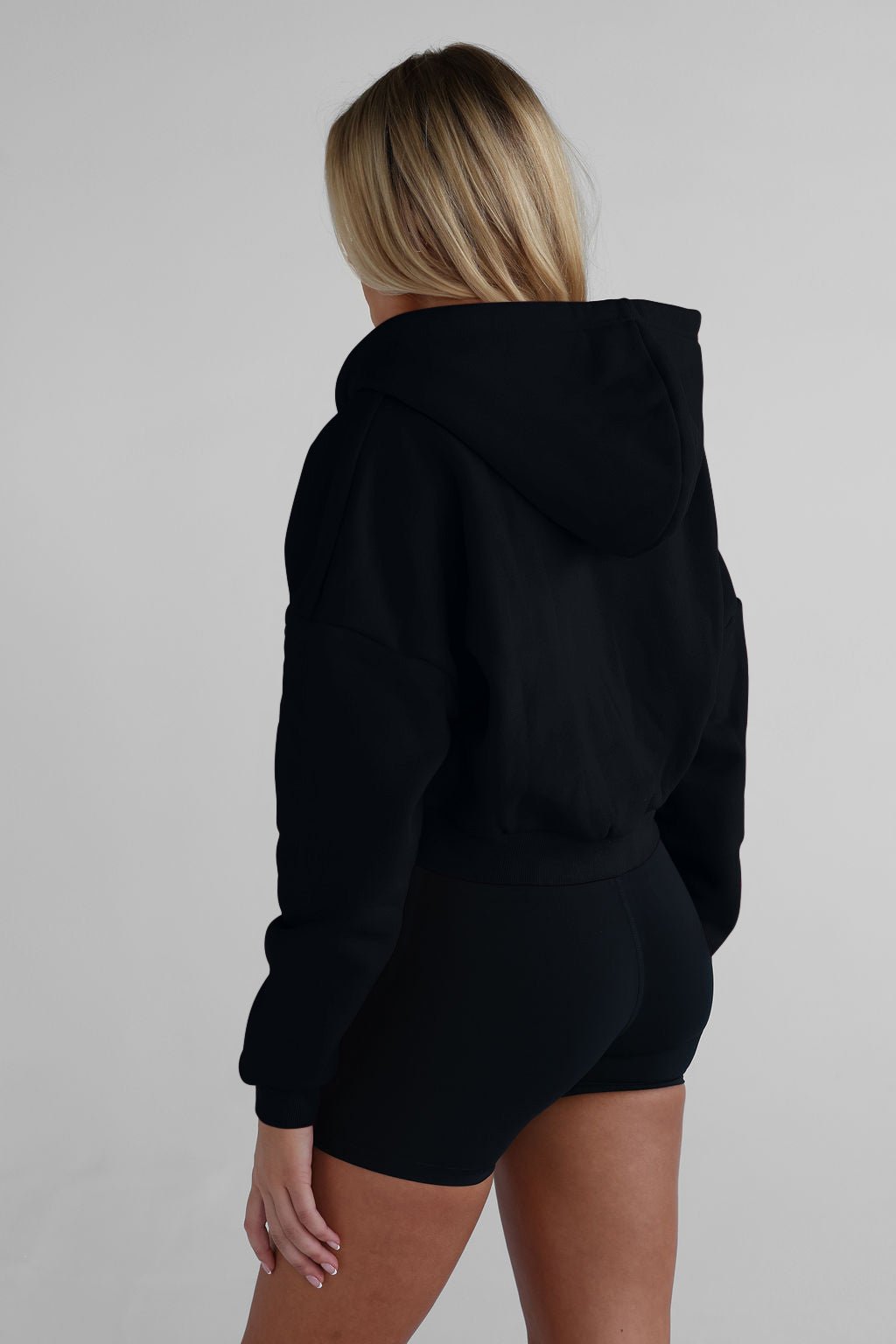 Zip Hoodie - Black SHIPPING 25/06 - LEELO ACTIVE