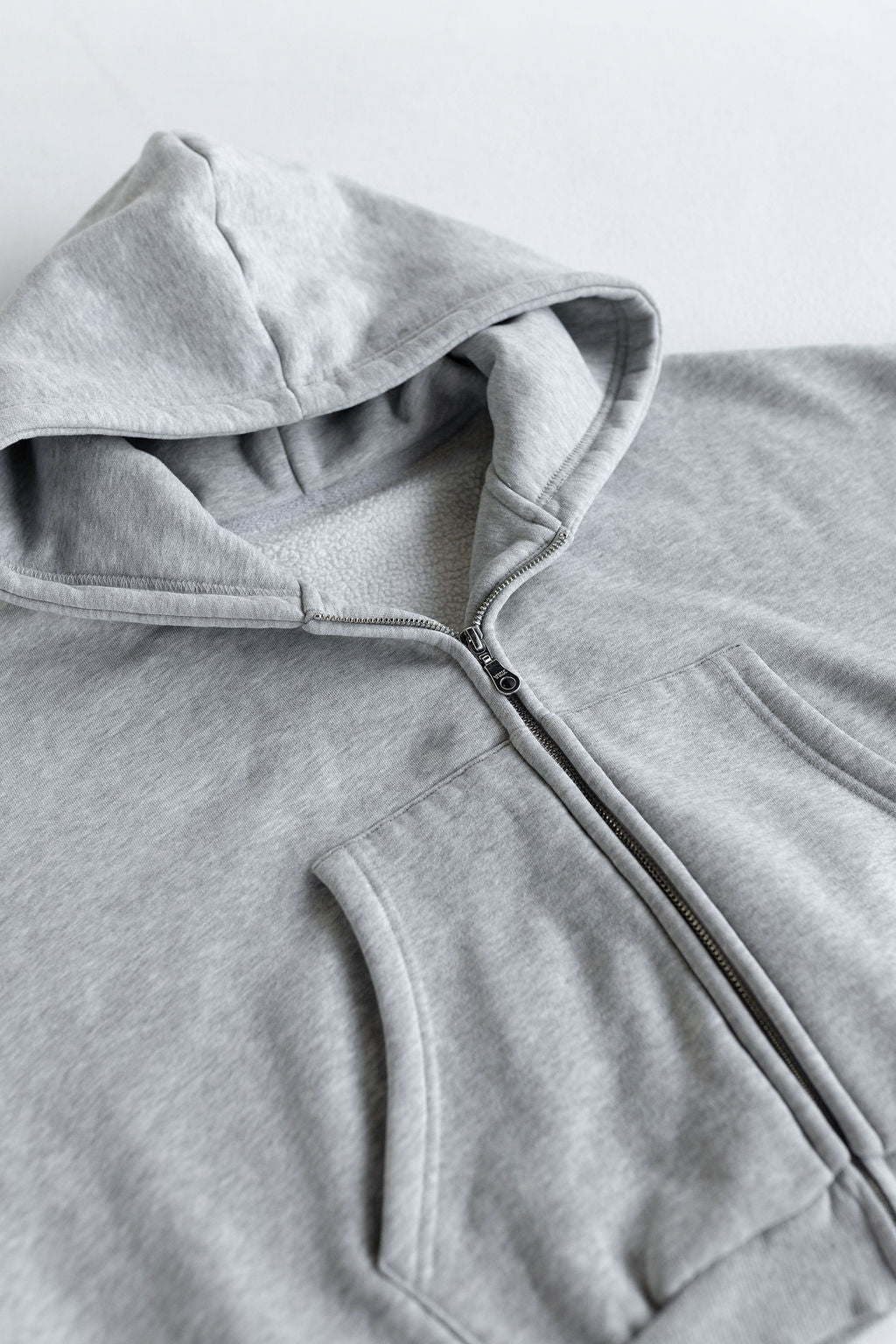 Zip Hoodie - Heather Grey - LEELO ACTIVE