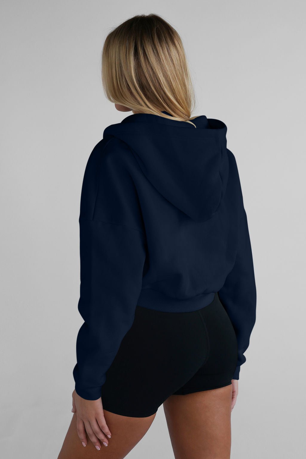 Zip Hoodie - Navy - LEELO ACTIVE
