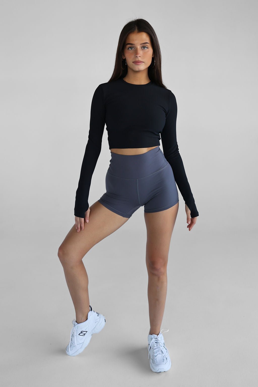 Booty Shorts - Charcoal - LEELO ACTIVE