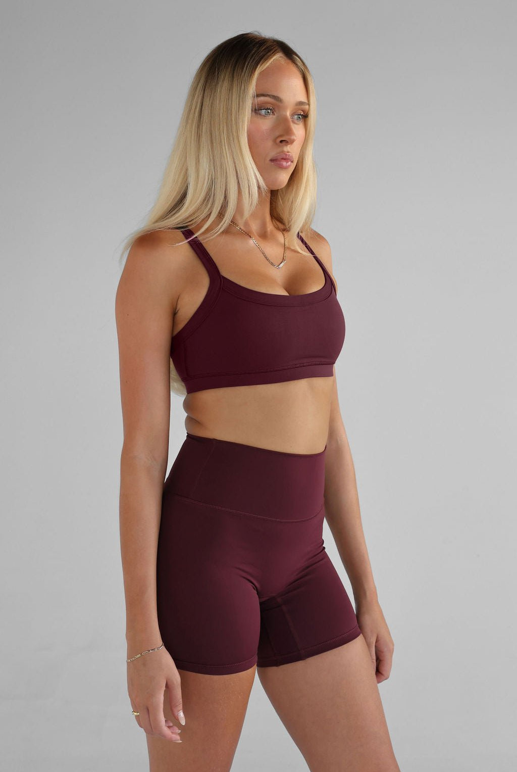 SCULPT Cross Back Crop - Cherry Cola SHIPPING FROM 12/02 - LEELO ACTIVE