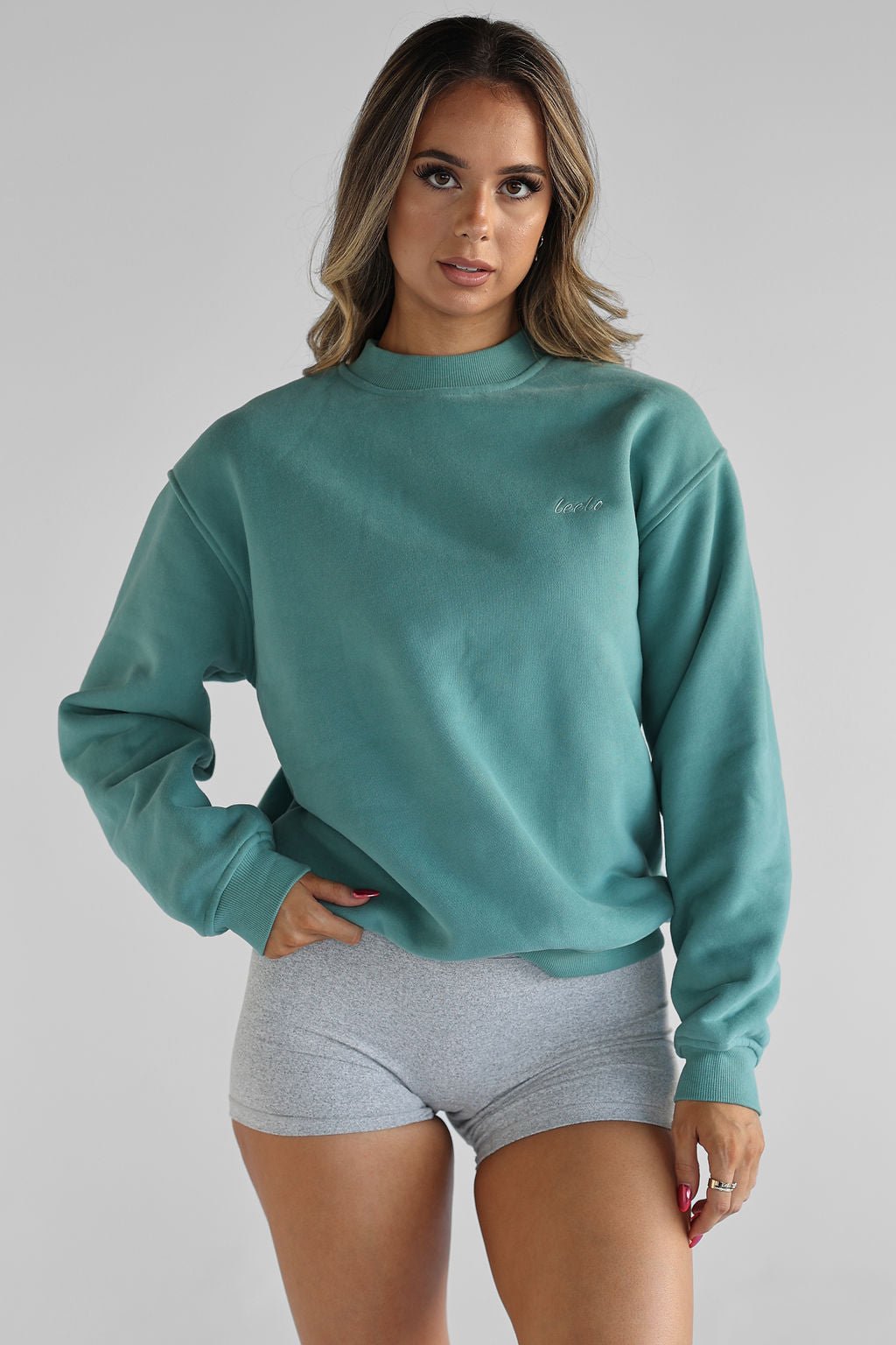 Signature Sweater - Green Moss - LEELO ACTIVE