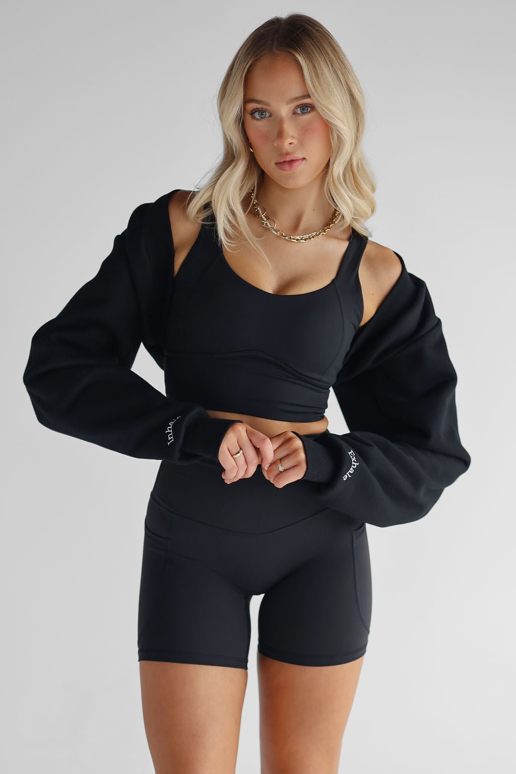 Sweater Shrug/Bolero - Black - LEELO ACTIVE