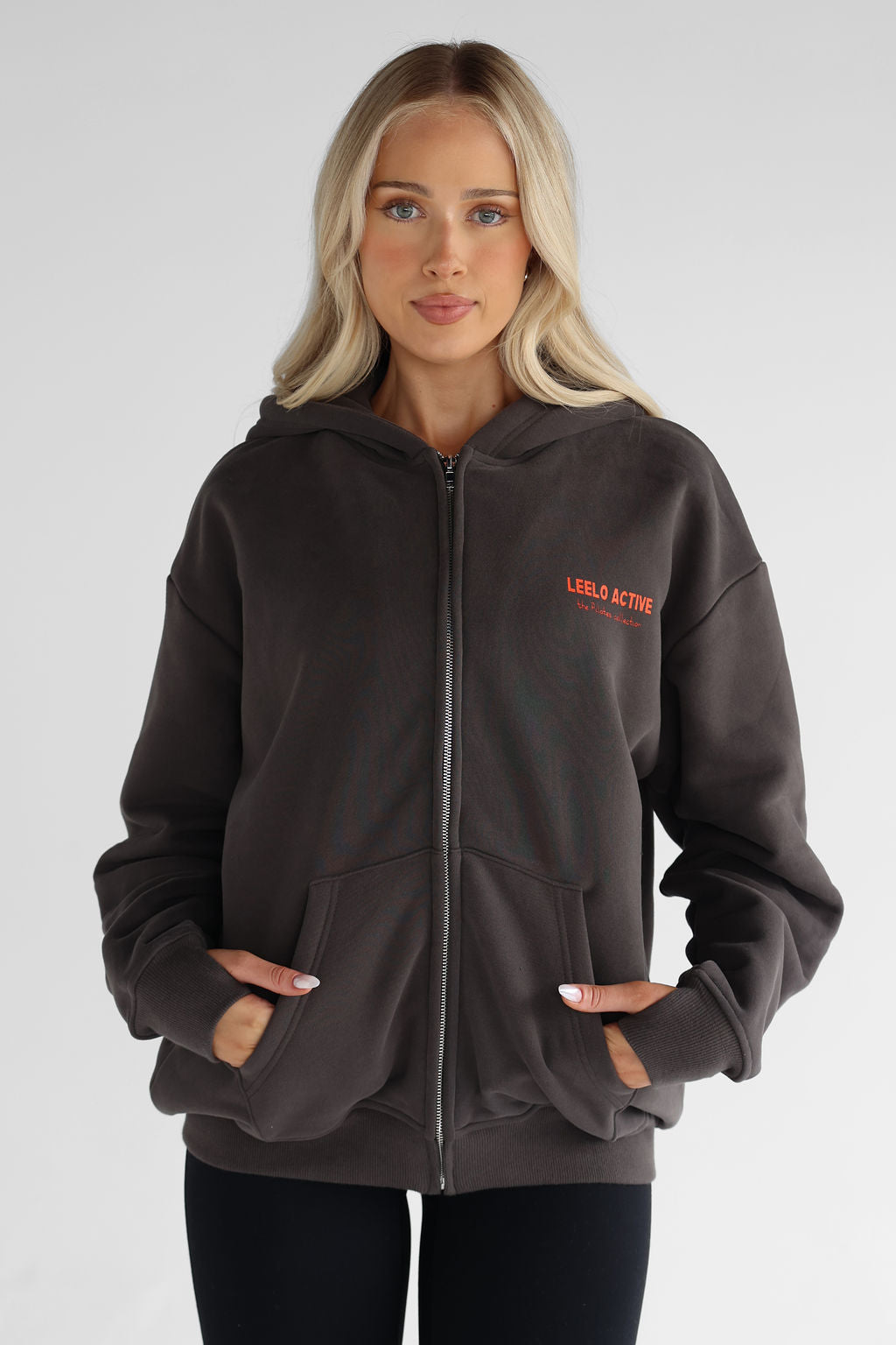 V2 The Pilates Collection Zip Hoodie - Ash
