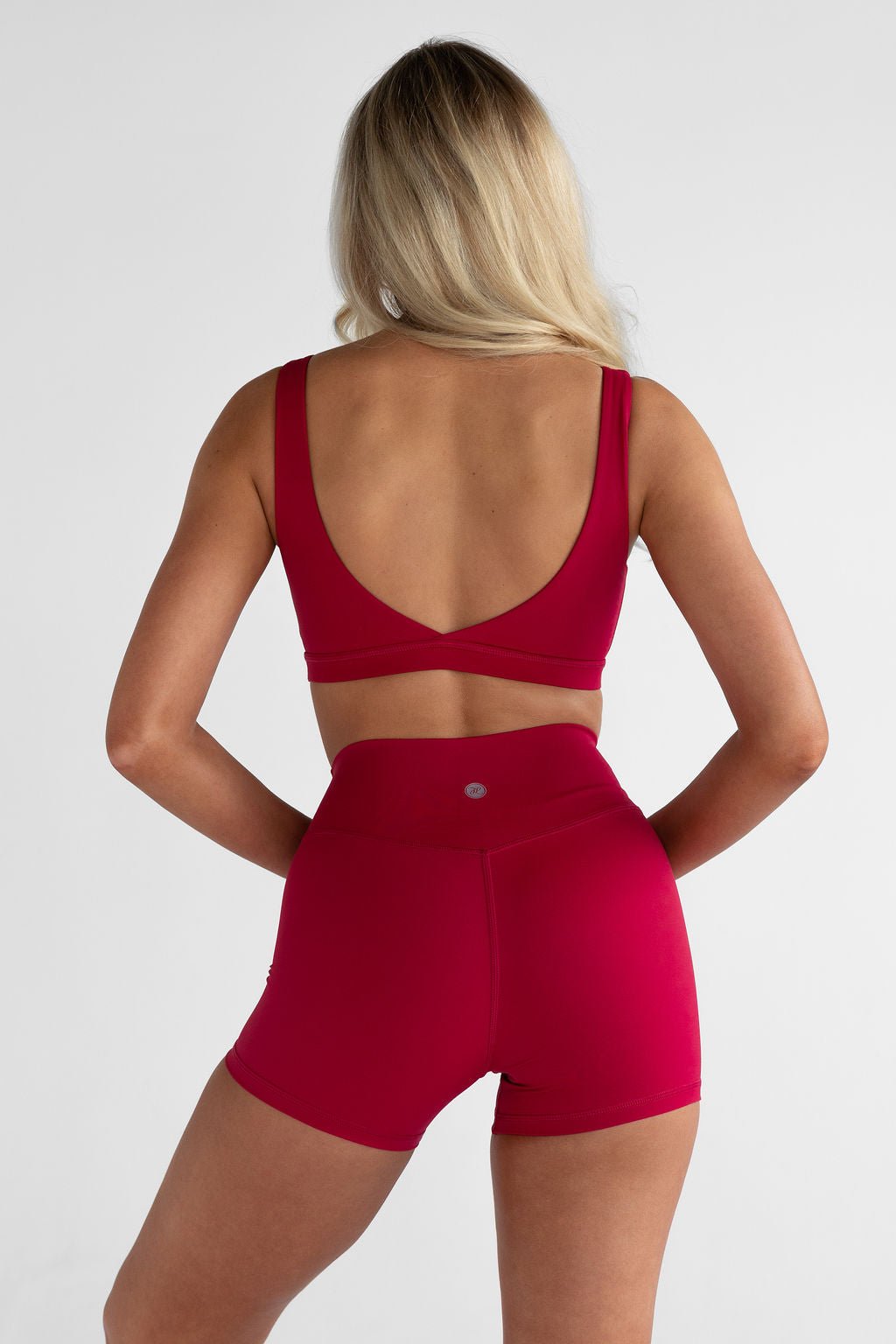 4" Sculpt Bike Shorts - Cherry - LEELO ACTIVE