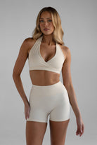 4" Sculpt Bike Shorts - French Vanilla - LEELO ACTIVE