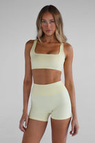 4" Sculpt Bike Shorts - Lemontini - LEELO ACTIVE