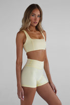 4" Sculpt Bike Shorts - Lemontini - LEELO ACTIVE