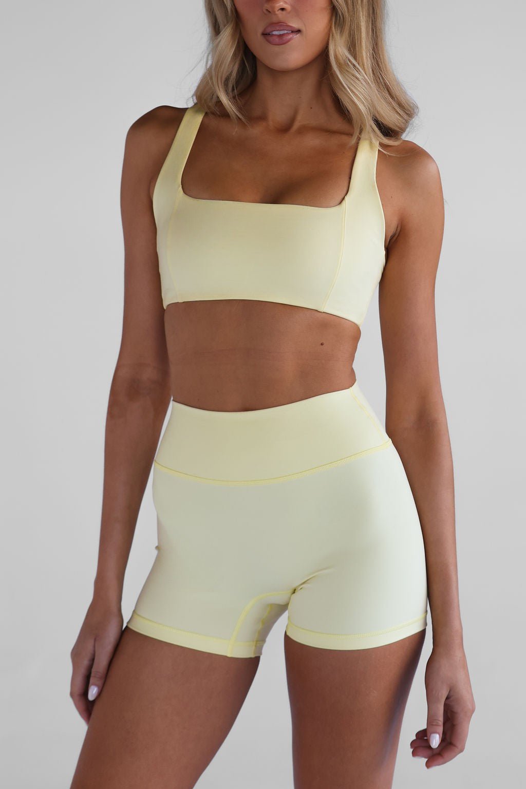 4" Sculpt Bike Shorts - Lemontini - LEELO ACTIVE