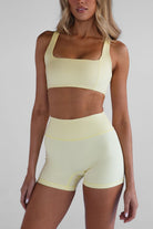 4" Sculpt Bike Shorts - Lemontini - LEELO ACTIVE