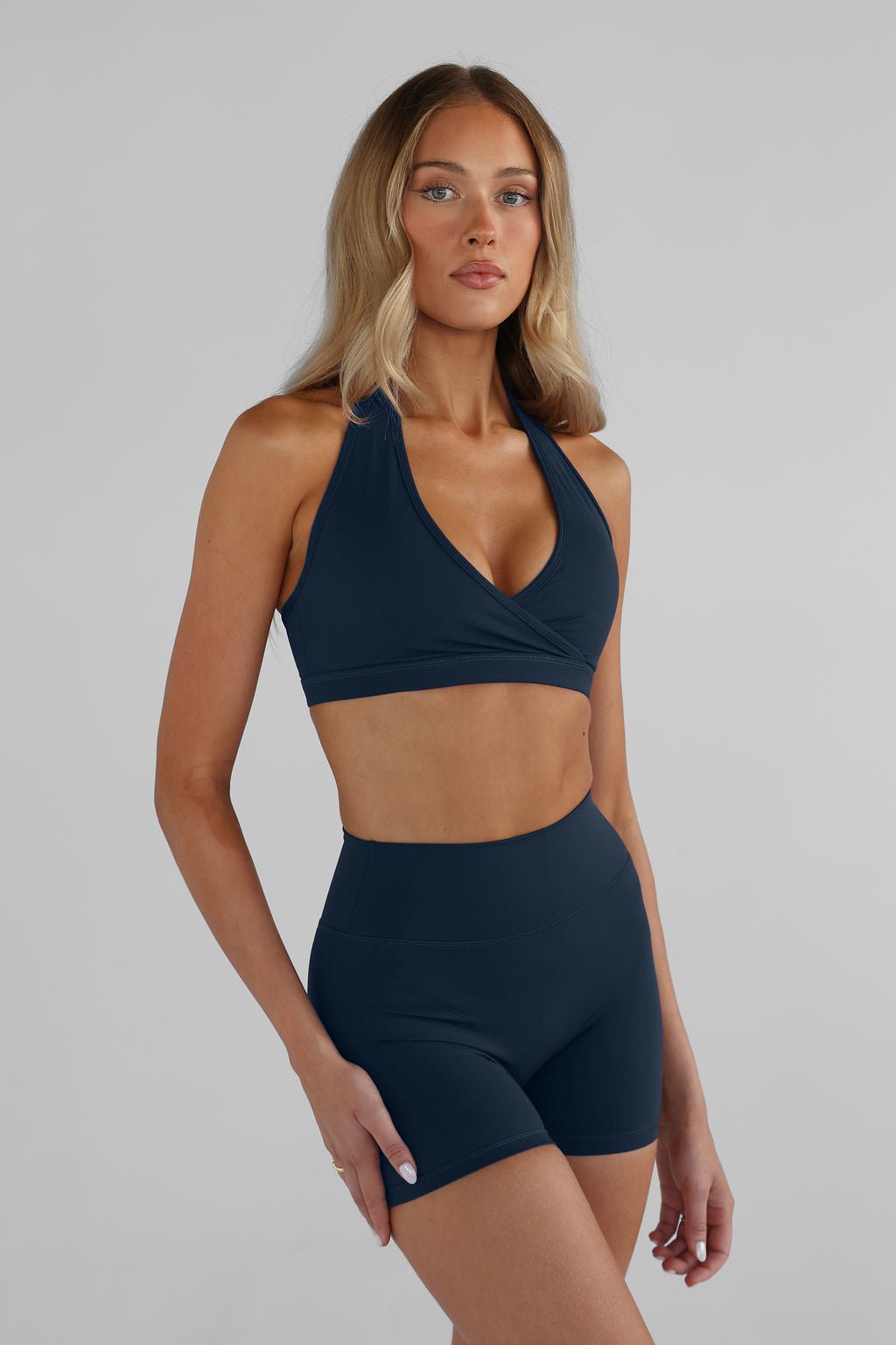 4" Sculpt Bike Shorts - Navy - LEELO ACTIVE