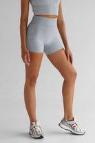 5" Signature Bike Shorts - Marl Grey - LEELO ACTIVE