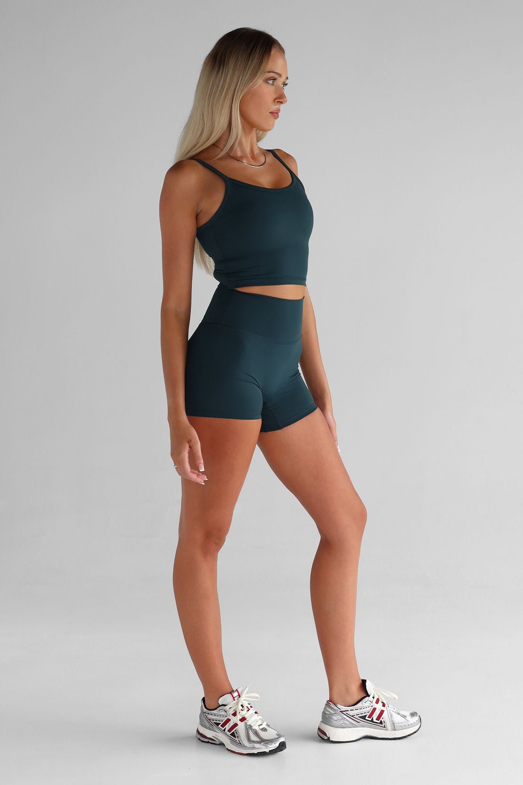 5" Signature Bike Shorts - Teal - LEELO ACTIVE