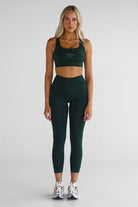 7/8 Leggings - Brooklyn Green - LEELO ACTIVE