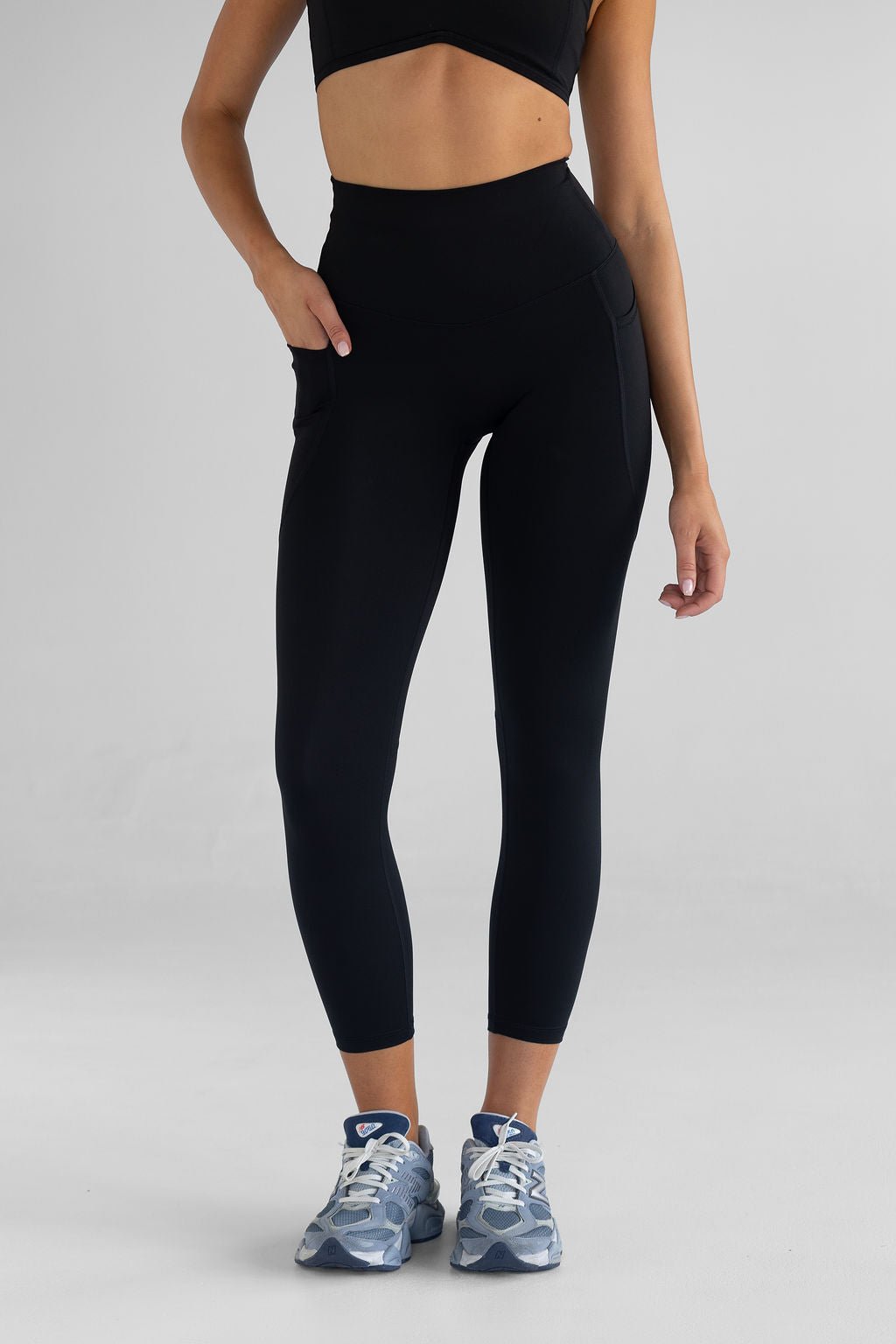 7/8 Pocket Leggings - Black - LEELO ACTIVE