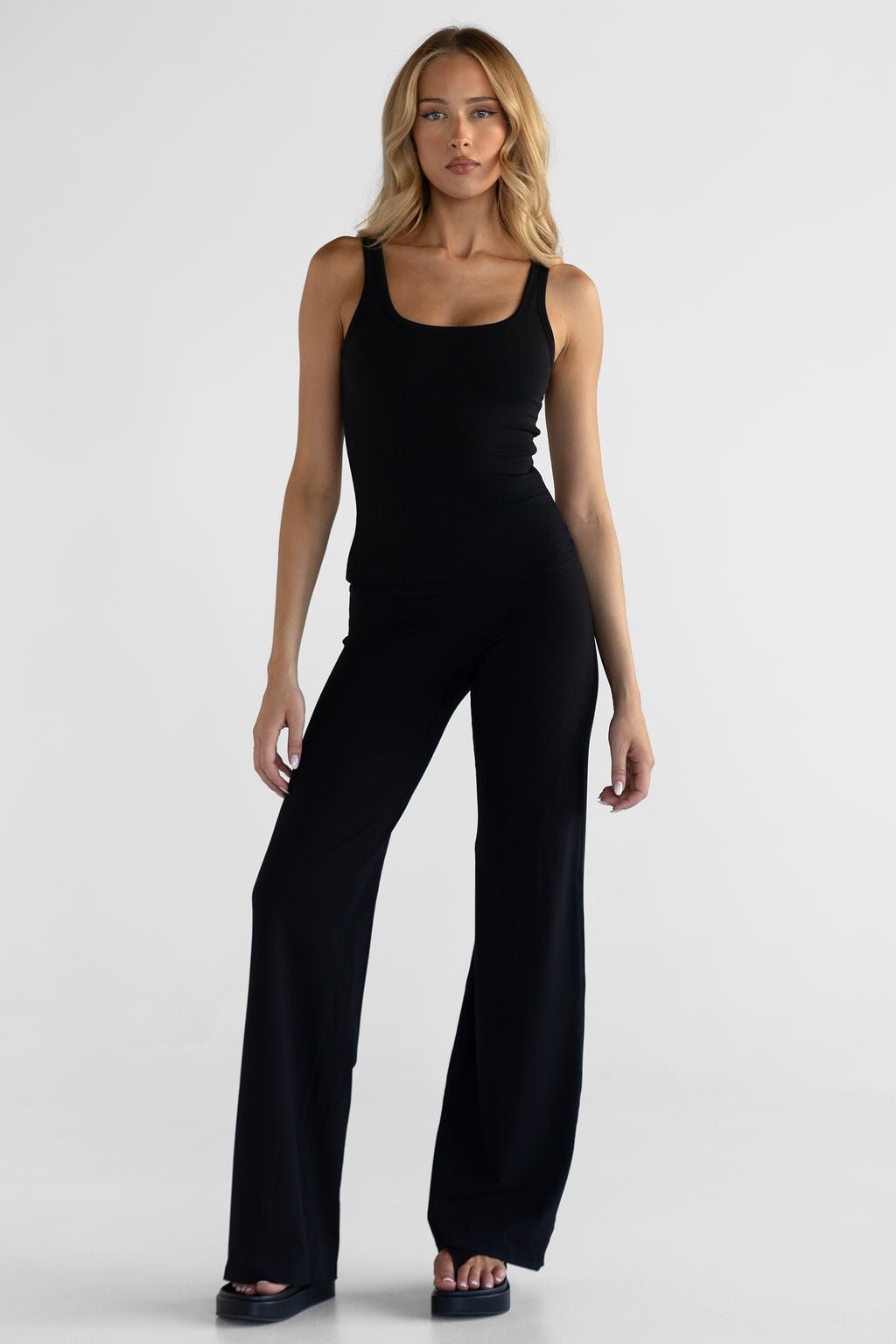 Bamboo Wide Leg Pants - Black (COMING SOON) - LEELO ACTIVE