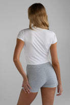 Cherry Baby Tee - White - LEELO ACTIVE